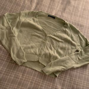 Brandy Billie sweater pastel lime green